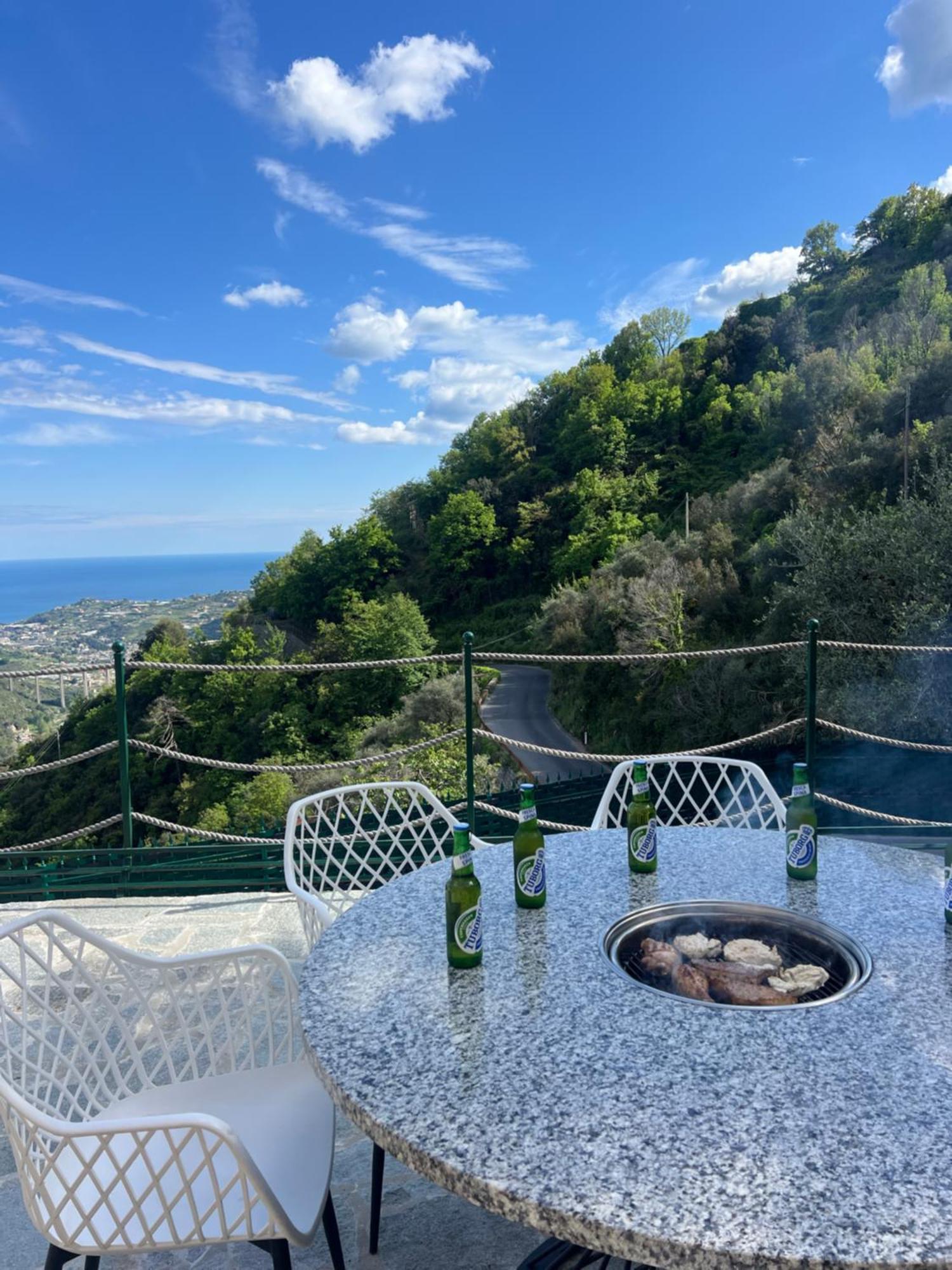 Villa Di Campagna Con Vista Mare 5 Camere Da Letto Pampara Eksteriør billede